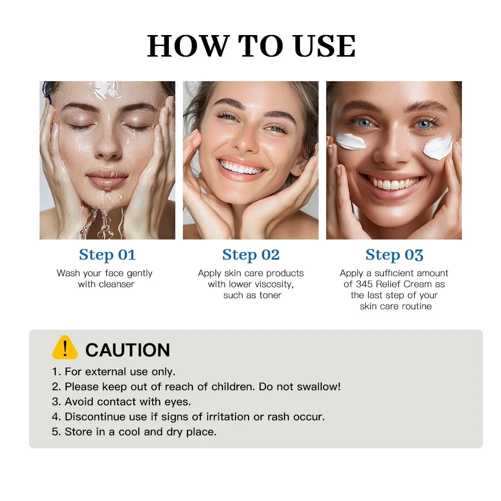 Crème Relief 345 Hydratante Anti-Imperfections Pack 10+2 Gratuit - Apaisante Nourrissante Soin Complet