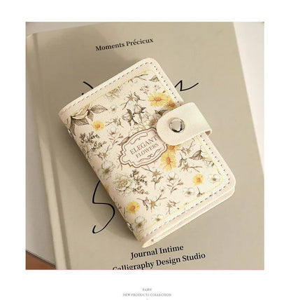 Portefeuille Femme 20 Emplacements Cartes Cuir PU Imperméable - Porte-Carte Business Grande Capacité Léger