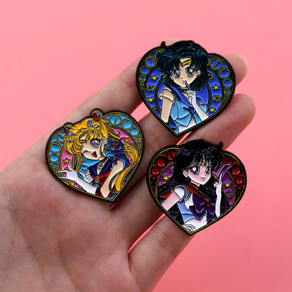 Pin's Émaillé Cartoon Anime Kawaii – Broche Badge Métal Femme Fille
