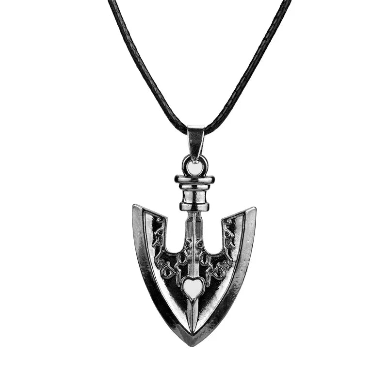 Collier Pendentif JoJo's Bizarre Adventure Flèche Kujo Jotaro – Chaîne Métal Anime Unisexe