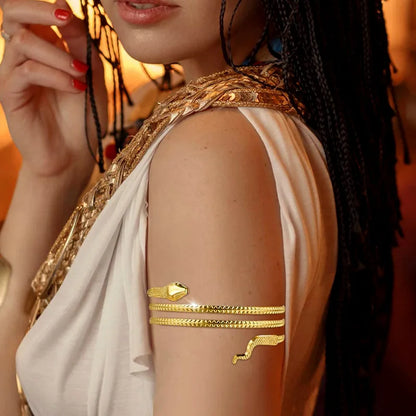 Bracelet de Bras Serpent Doré – Bangle Ajustable Bras Supérieur