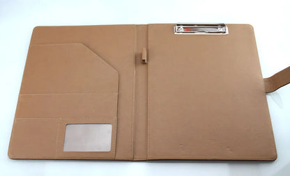 Porte-Documents Conférence A4 Cuir Multifonction - Classeur Affaires Contrats Organisateur Professionnel
