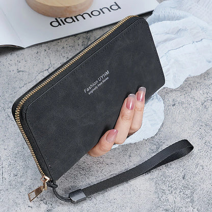 Sac à Main Femme avec Portefeuille Long - Pochette Multi-Fonctions Élégante