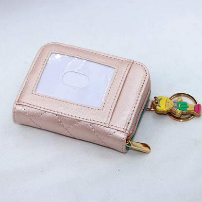 Portefeuille Femme Étudiant Cartoon Fermeture Éclair - Porte-Monnaie Multi-Cartes Poupée Mignon
