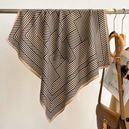 Foulard Carré Coton 70cm Imprimé Floral Femme - Bandana Headband Neckerchief Accessoire