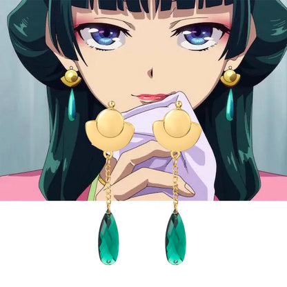 Accessoires Anime Apothecary Diaries Maomao – Pendentif Badge Épingle Choker Cosplay