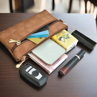 Portefeuille Femme Long Classique Cuir PU Bracelet - Clutch Bag Grande Capacité Téléphone Fashion Simple