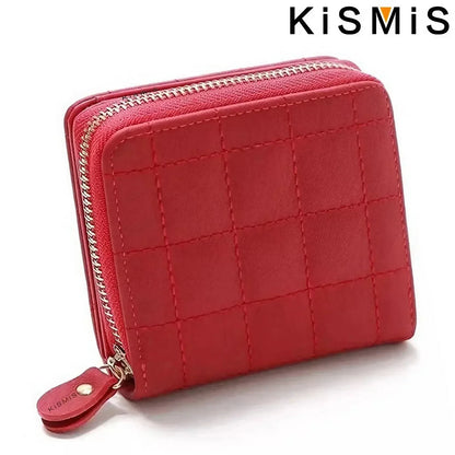 Portefeuille Femme Kawaii Rose - Mini Porte-Monnaie Cuir Design Mignon avec Compartiment Pièces