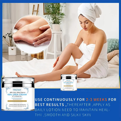Crème Urée 45% + Acide Salicylique 2% - Anti-Callosités Pieds Mains Hydratante Réparatrice Talons Fissurés