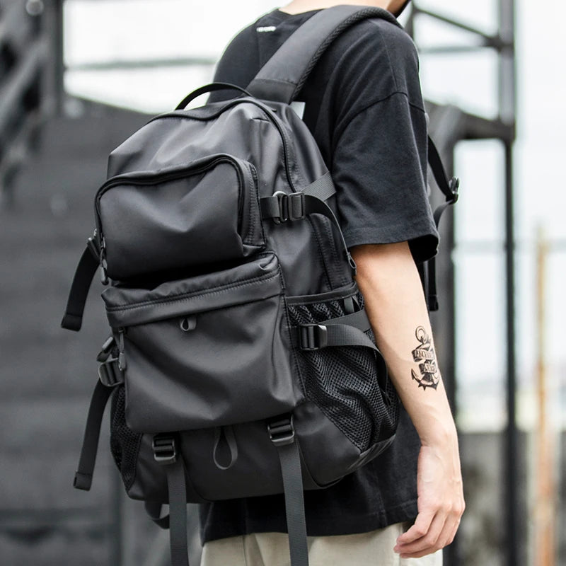 Sac à Dos Homme 17 Pouces Imperméable - Laptop Voyage École Grande Capacité Léger Personnalisé