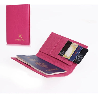 Portefeuille Femme Multifonction Cuir Véritable Rouge - Clutch avec Porte-Cartes ID