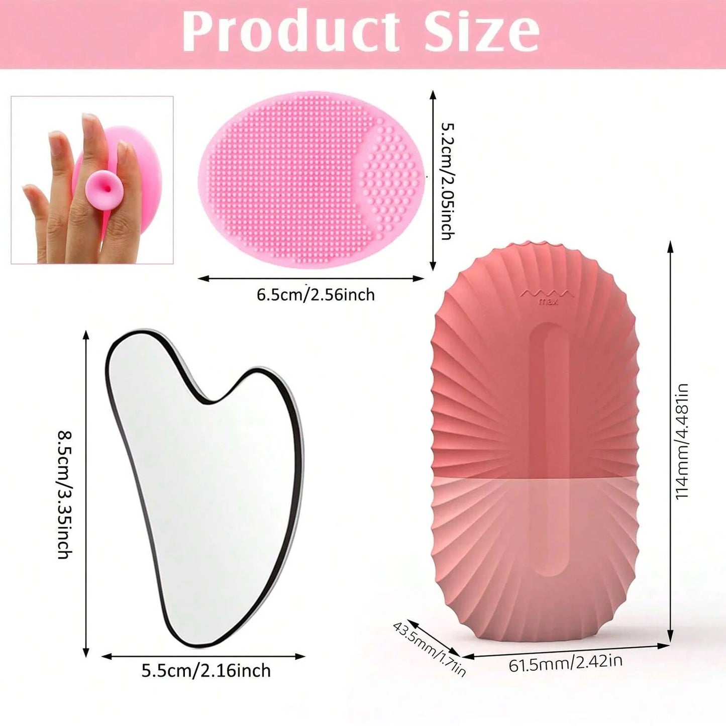 Bac à Glaçons Massage Facial Silicone - Ice Roller Visage Anti-Poches Anti-Cernes Beauté Soin Peau Vert