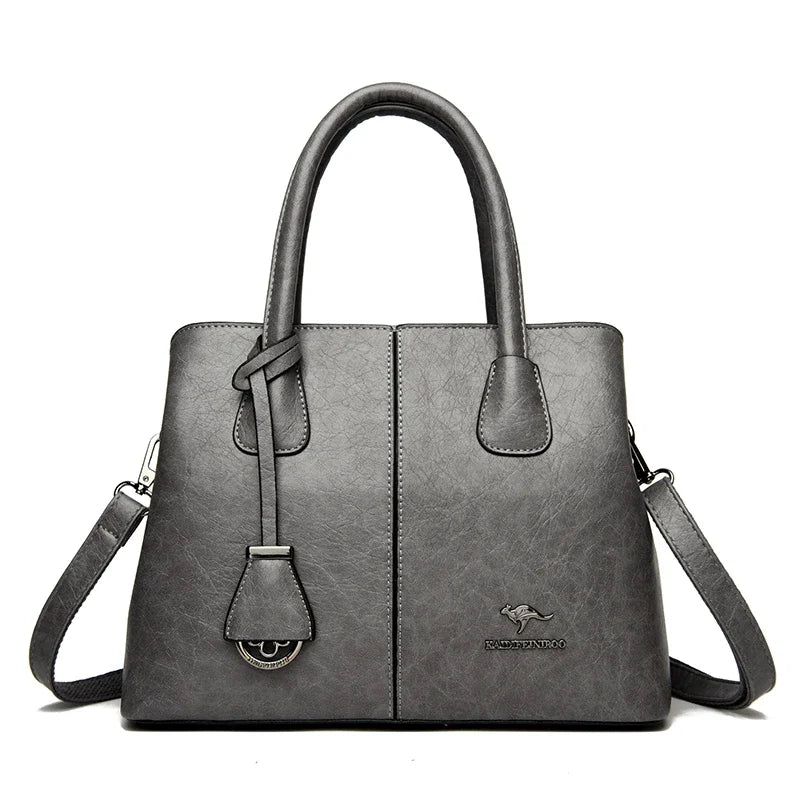 Sac à Main Femme Cuir PU Bordeaux - Grand Tote Bag Épaule Carré avec Bandoulière Crossbody