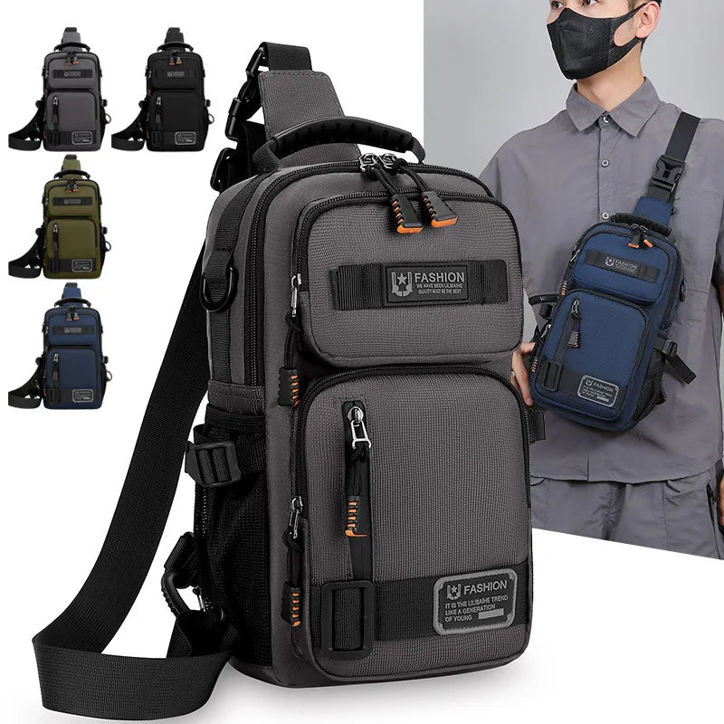 Sac Poitrine Multifonction en Nylon – Sport, Randonnée & Cyclisme