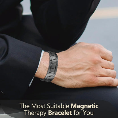 Bracelet Cuivre Magnétique 3 Rangées Homme – Chaînes Ajustables Outil Inclus Cadeau
