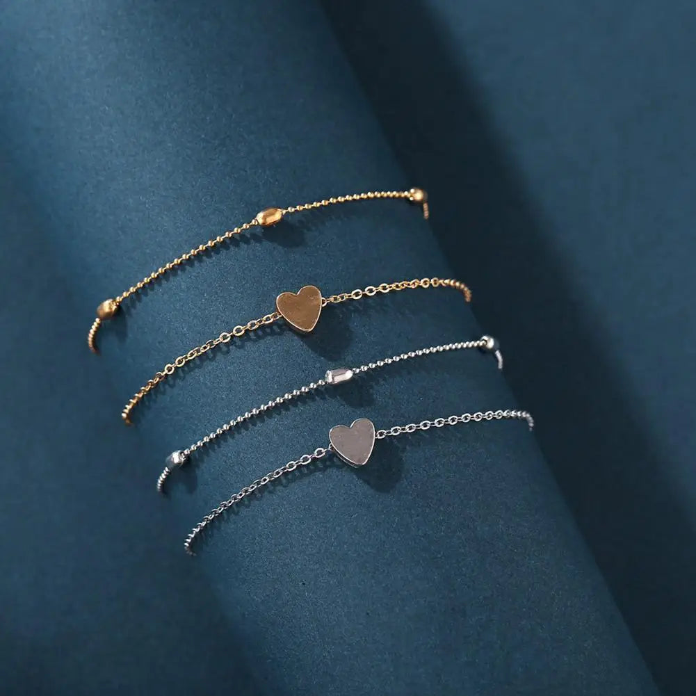 Chaîne de Cheville Bohème Perles Étoiles Pompons – Bracelet Pied Vintage Femme