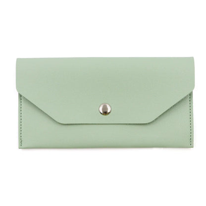 Portefeuille Femme Enveloppe Cuir PU - Porte-Cartes Classique Élégant avec Fermoir