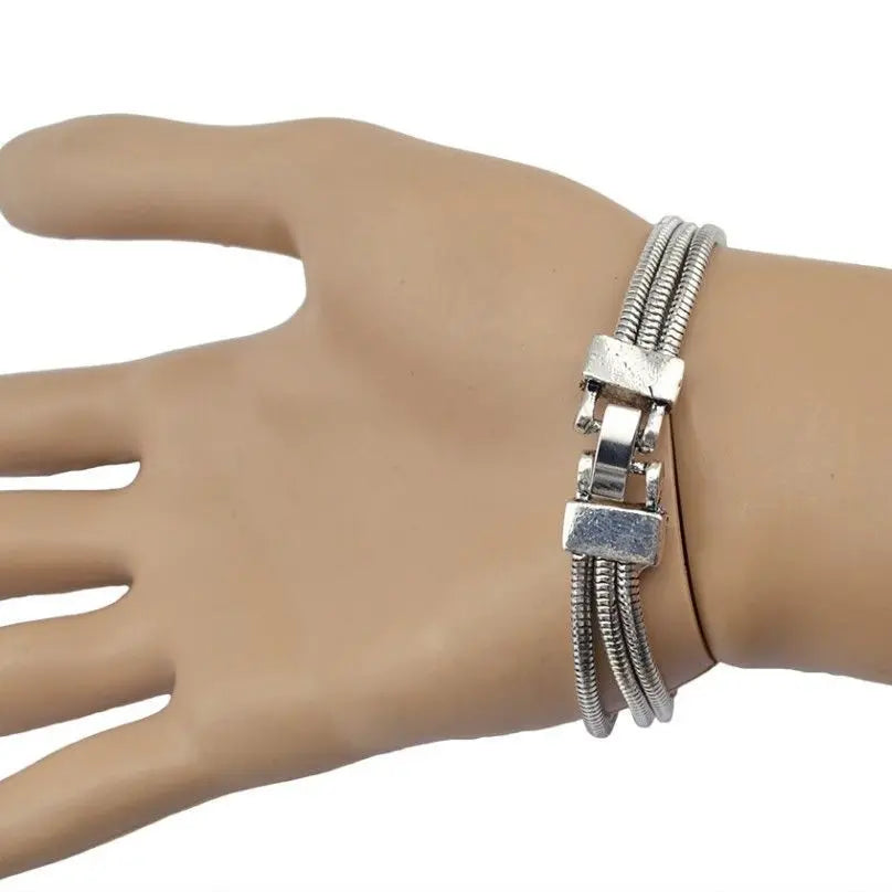 Bracelet Jonc Ethnique Tribal Turquoise - Inspiration Indienne et Africaine