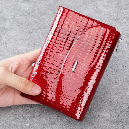 Portefeuille Femme Luxe Clip Cuir - Clutch Soirée Designer Porte-Cartes Crédit