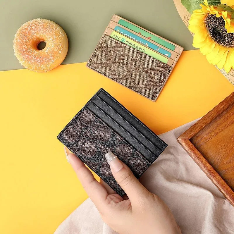 Portefeuille Femme Luxe Design Multi-Fonction - Porte-Cartes Cuir PU Court