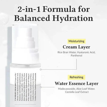 Brume Crème Relief 345 Dr. Althea 100ml - Acide Hyaluronique Hydratation Profonde Longue Durée Lissante Spray