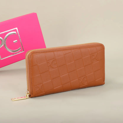 Portefeuille Femme Grande Capacité - Pochette Rectangulaire avec Zip pour Soirée
