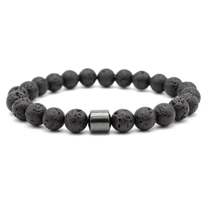 Bracelet Perles de Pierre Naturelle – Énergie & Style Unisexe