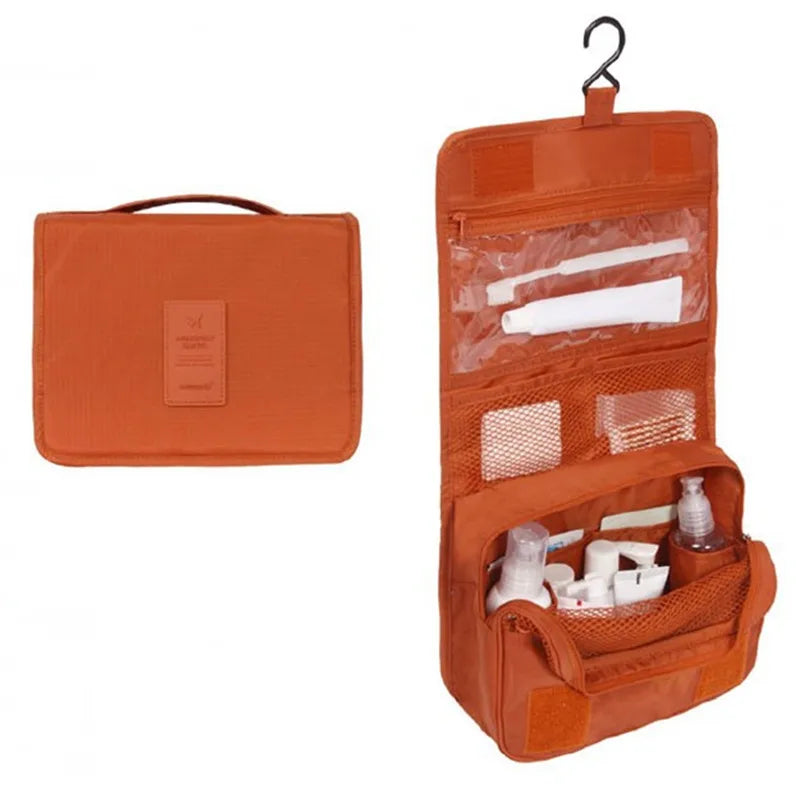 Trousse de Toilette Suspendue Imperméable – 6 Poches, Idéale Voyage