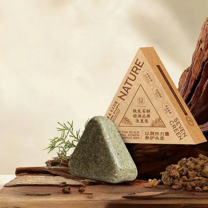 Savon Shampooing Herbes Naturelles 120g - Anti-Chute Volume Contrôle Sébum