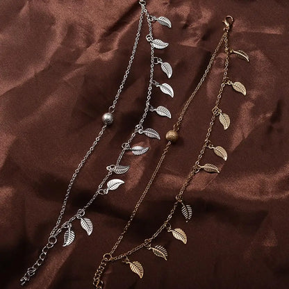 Chaîne de Cheville Bohème Perles Étoiles Pompons – Bracelet Pied Vintage Femme