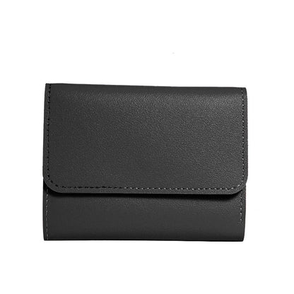 Portefeuille Femme Compact Rose - Mini Porte-Monnaie Cuir PU avec Fermoir et Compartiment Pièces