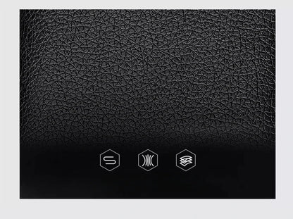 Portefeuille Homme Cuir PU Court Business - Wallet Noir Compact Walet Portefeuille
