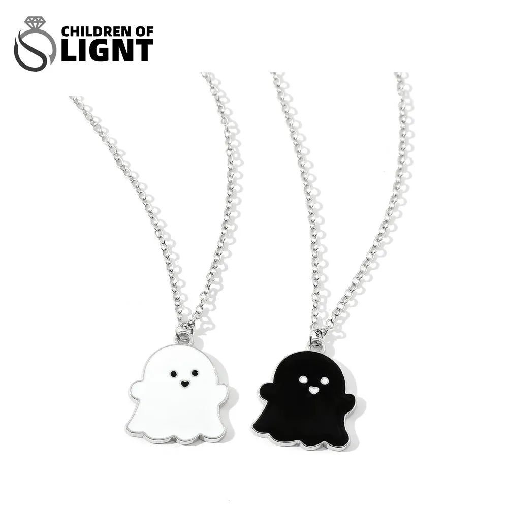 Collier Pendentif Tasse Thé Émail Fait Main - Chaîne Longue Pull Bohème