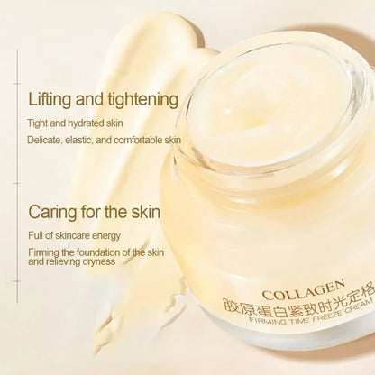 Crème Visage Collagène Lifting Raffermissante - Hydratante Illuminante Anti-Rides Ridules Éclaircissante