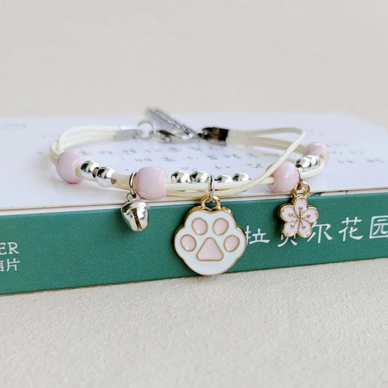 Bracelet Lapin Cartoon Mignon Simple Cristaux – Charm Perles Ajustable Enfants Amies