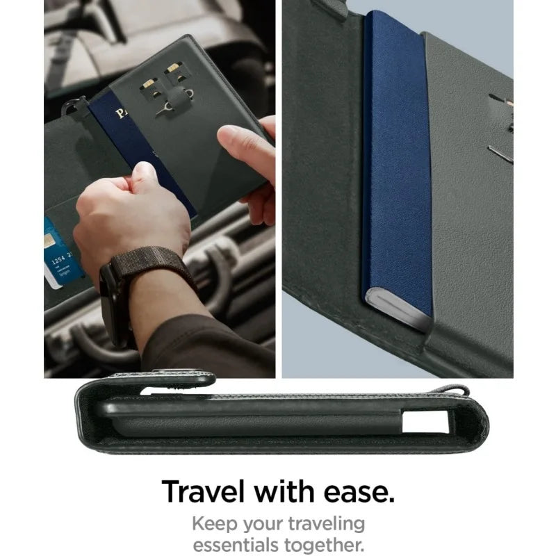 Portefeuille Passeport RFID Cuir - Porte-Passeport Voyage Homme Femme avec Protection Anti-Piratage