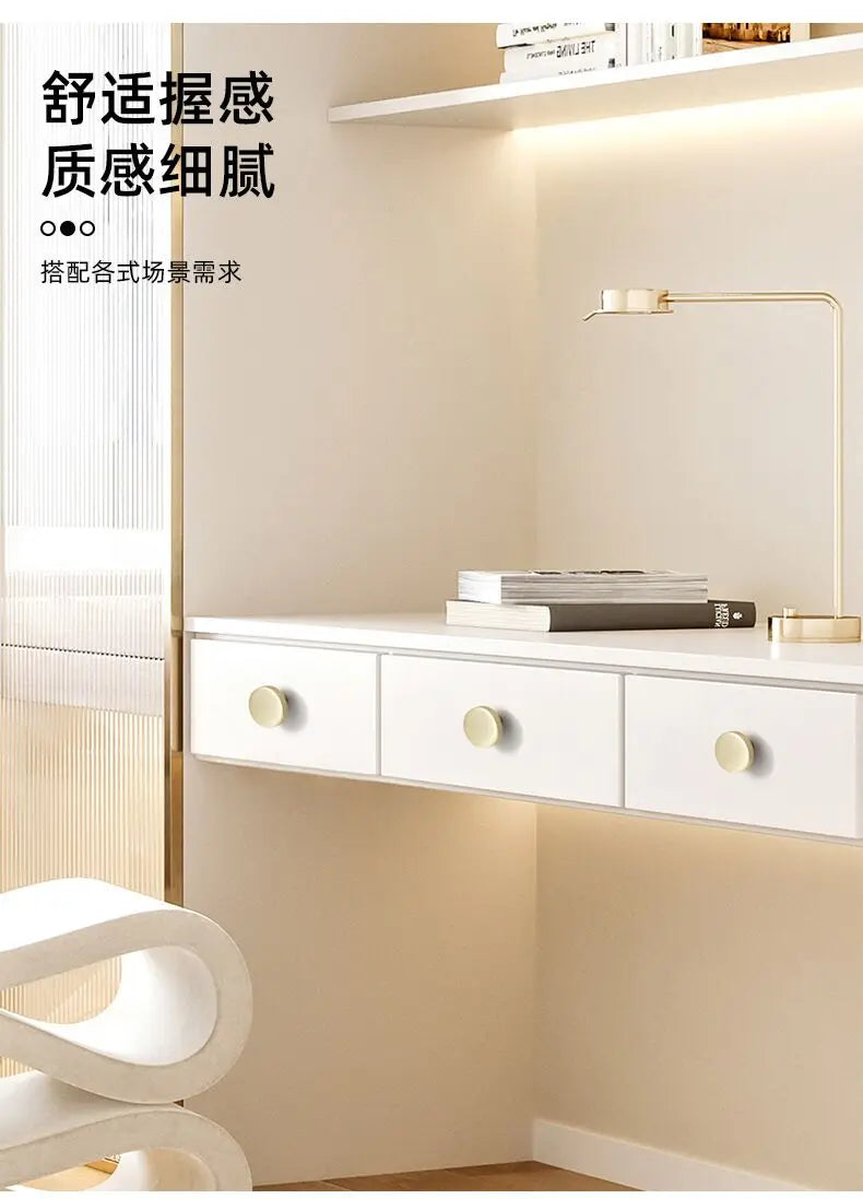 Poignée de Meuble Moderne en Aluminium - Bouton Rond pour Armoire et Tiroir