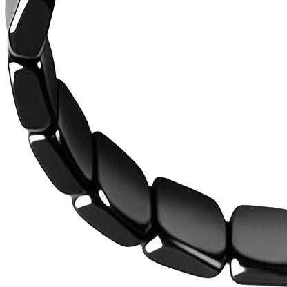 Bracelet Hématite Naturelle Magnétique Thérapeutique – Pierre Énergie & Guérison Unisexe