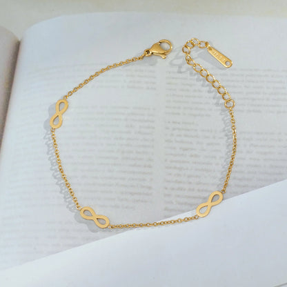 Bracelet Acier Inoxydable Plaqué Or – Pendentifs Tendance Haut de Gamme