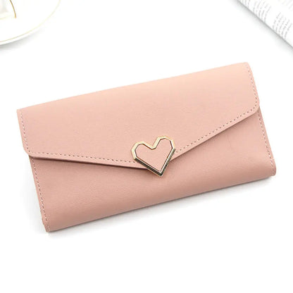 Portefeuille Long Femme Tri-Fold Cuir PU - Clutch Multi-Fonctions Porte-Cartes