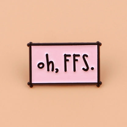 Pin's Émaillé Citations Anglaises – Broche Badge Message Unisexe