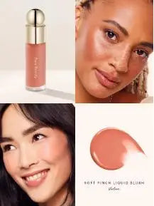 Blush Liquide Rare Beauty Grace Faith - Fard Joues Effet Miroir Gloss Lèvres Teint Éclatant