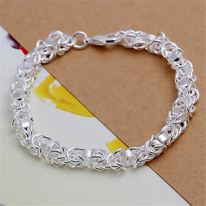 Bracelet Chaîne Argent Sterling 925 — Élégant et Minimaliste, 20 Coloris