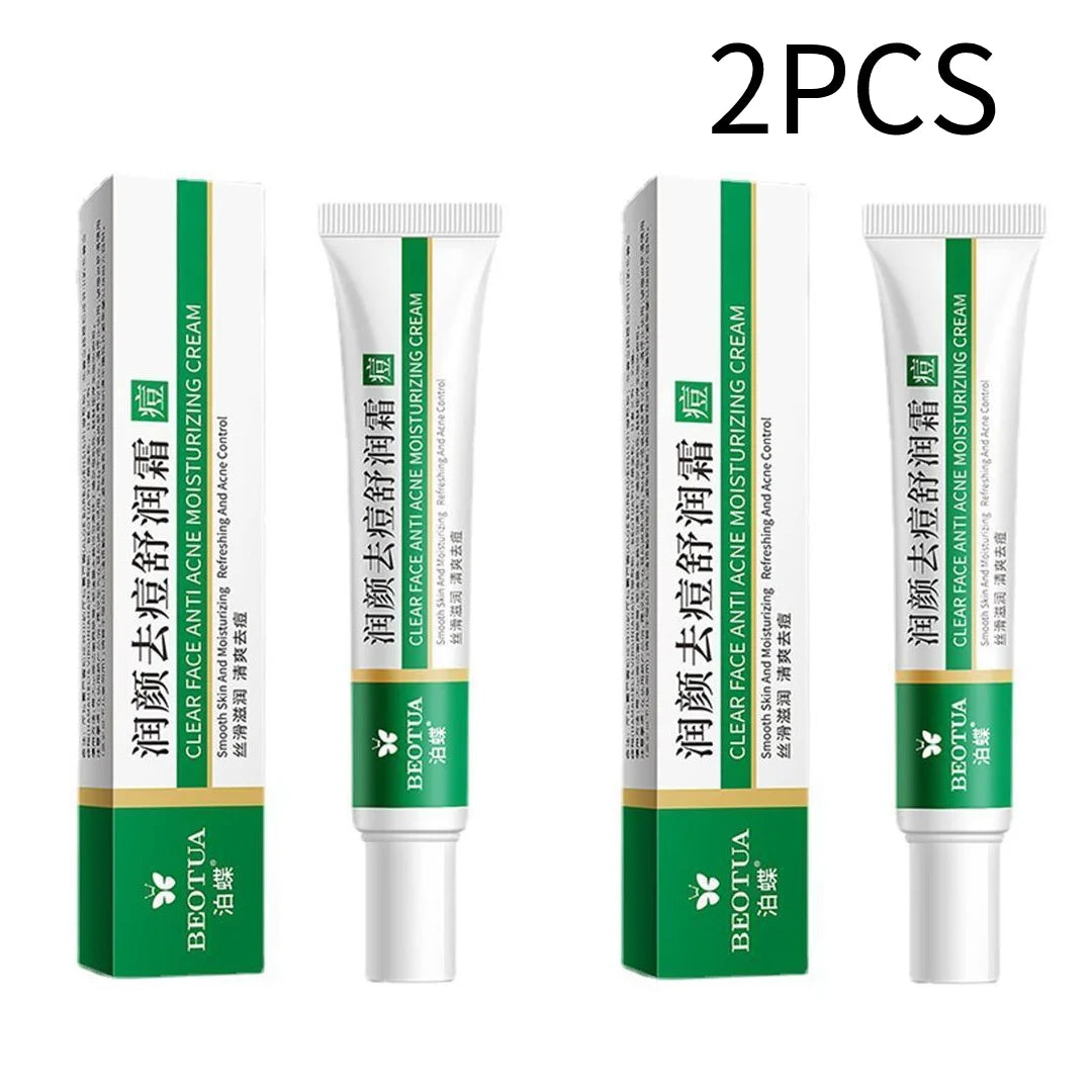 Crème Anti-Acné Hydratante 3pcs - Nettoyante Réparatrice Contrôle Sébum Douce Soin Peau Acnéique