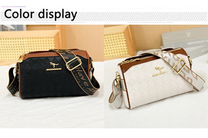 Sac Bandoulière en Cuir PU Motif Check – Style Luxe Femme
