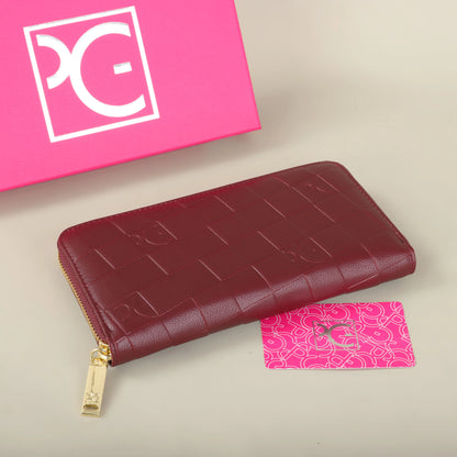 Portefeuille Femme Grande Capacité - Pochette Rectangulaire avec Zip pour Soirée