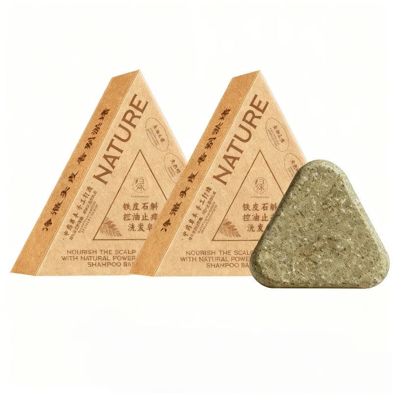 Savon Shampooing Herbes Naturelles 120g - Anti-Chute Volume Contrôle Sébum