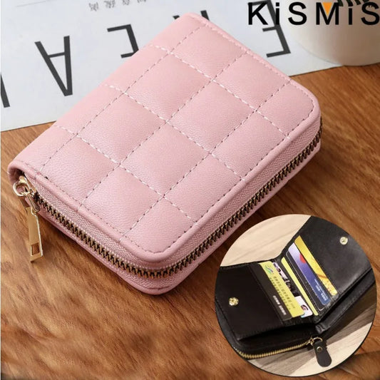 Kawaii Pink Women's Wallet - Mini Leather Coin Purse with Cute Design and Coin Compartment
