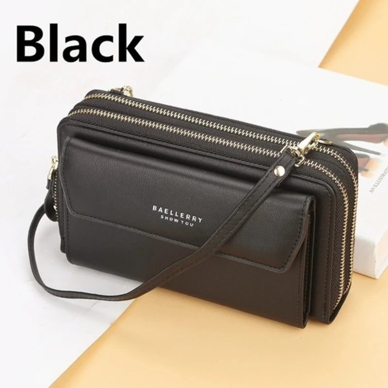 Portefeuille Long Femme Designer Multi-Compartiments - Clutch Grande Capacité