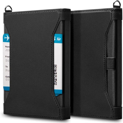 Portefeuille Passeport RFID Cuir - Porte-Passeport Voyage Homme Femme avec Protection Anti-Piratage